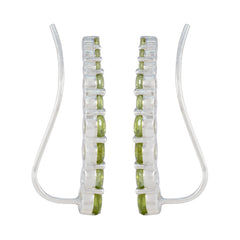 Peridot-Korean-Ana-multiple-EarCuff-Green-92.5-Silver-Earring