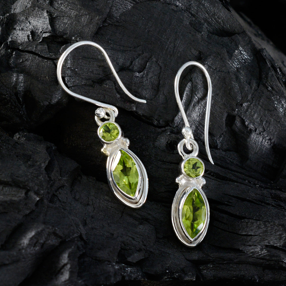 Peridot-Moroccan-Bella-Toi-et-Moi-Dangle-Green-925-Sterling-Silver-Earring