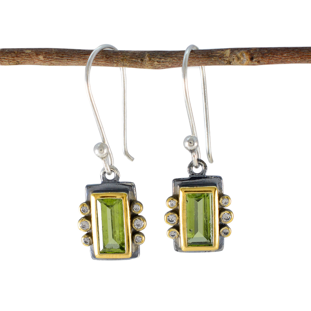 Peridot-American-Amanda-multiple-Dangle-Green-925-Sterling-Silver-Earring