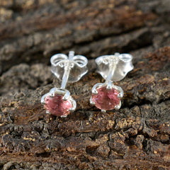 Pink-CZ-American-Fernaanda-multiple-Stud-Pink-Silver-Earring