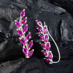 Pink-CZ-Japanese-Scarlett-multiple-Dangle-Pink-925-Silver-Earring