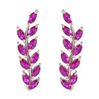 Pink-CZ-Japanese-Scarlett-multiple-Dangle-Pink-925-Silver-Earring