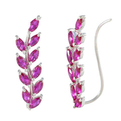 Pink-CZ-Japanese-Scarlett-multiple-Dangle-Pink-925-Silver-Earring