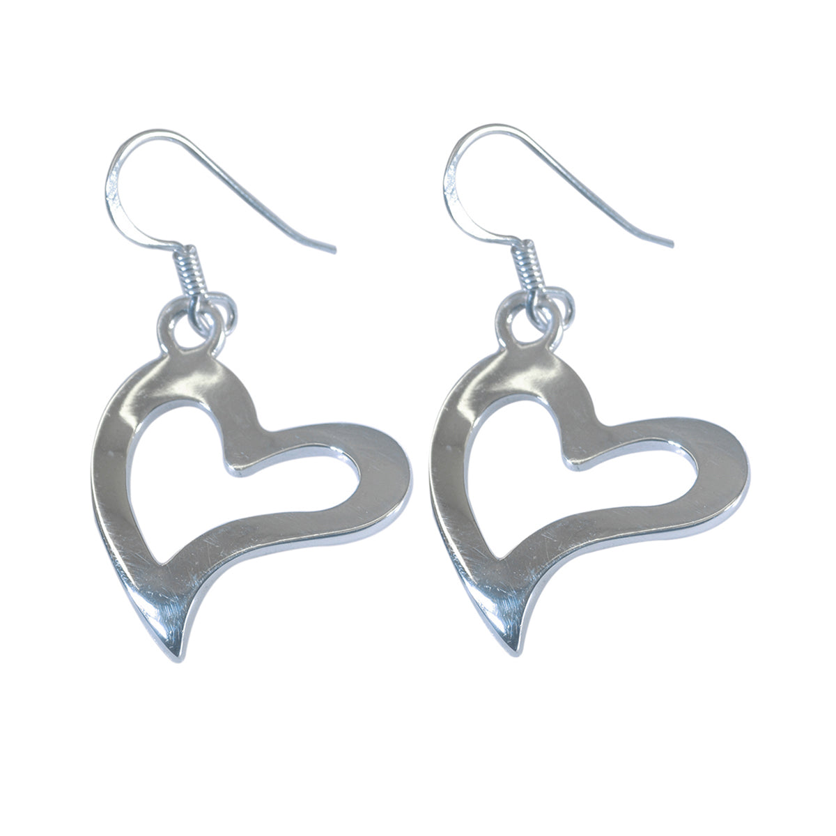 Plain-African-Constanza-plain-Dangle-Gray-Sterling-Silver-Earring