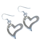Plain-African-Constanza-plain-Dangle-Gray-Sterling-Silver-Earring