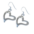 Plain-African-Constanza-plain-Dangle-Gray-Sterling-Silver-Earring