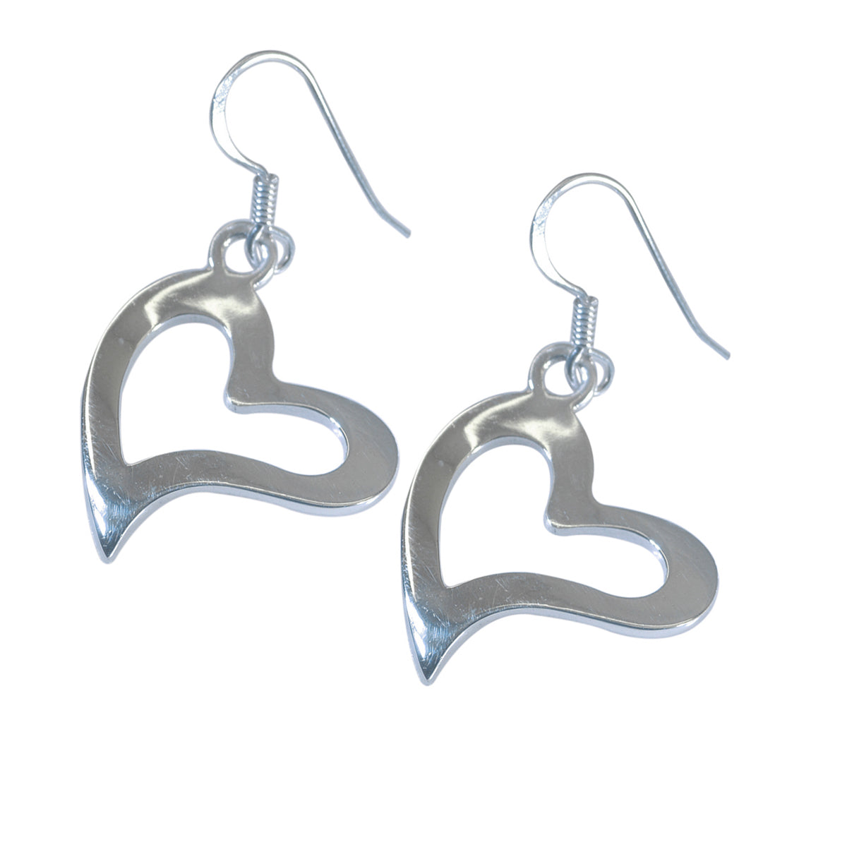 Plain-African-Constanza-plain-Dangle-Gray-Sterling-Silver-Earring
