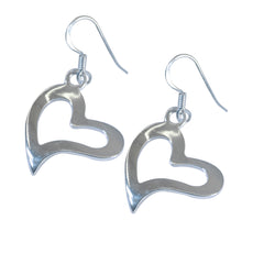 Plain-African-Constanza-plain-Dangle-Gray-Sterling-Silver-Earring