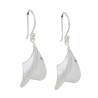 Plain-Russian-Daniela-plain-Dangle-Gray-92.5-Silver-Earring