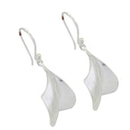 Plain-Russian-Daniela-plain-Dangle-Gray-92.5-Silver-Earring