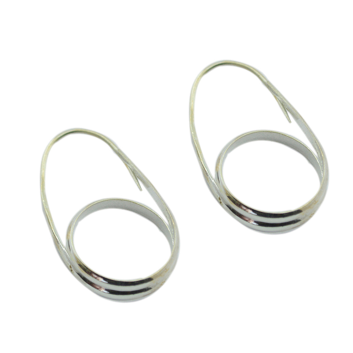 Plain-Egyptian-Elena-plain-Stud-Gray-925-Silver-Earring