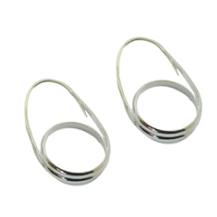 Plain-Egyptian-Elena-plain-Stud-Gray-925-Silver-Earring