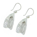 Plain-American-Fernanda-plain-Dangle-Gray-925-Sterling-Silver-Earring