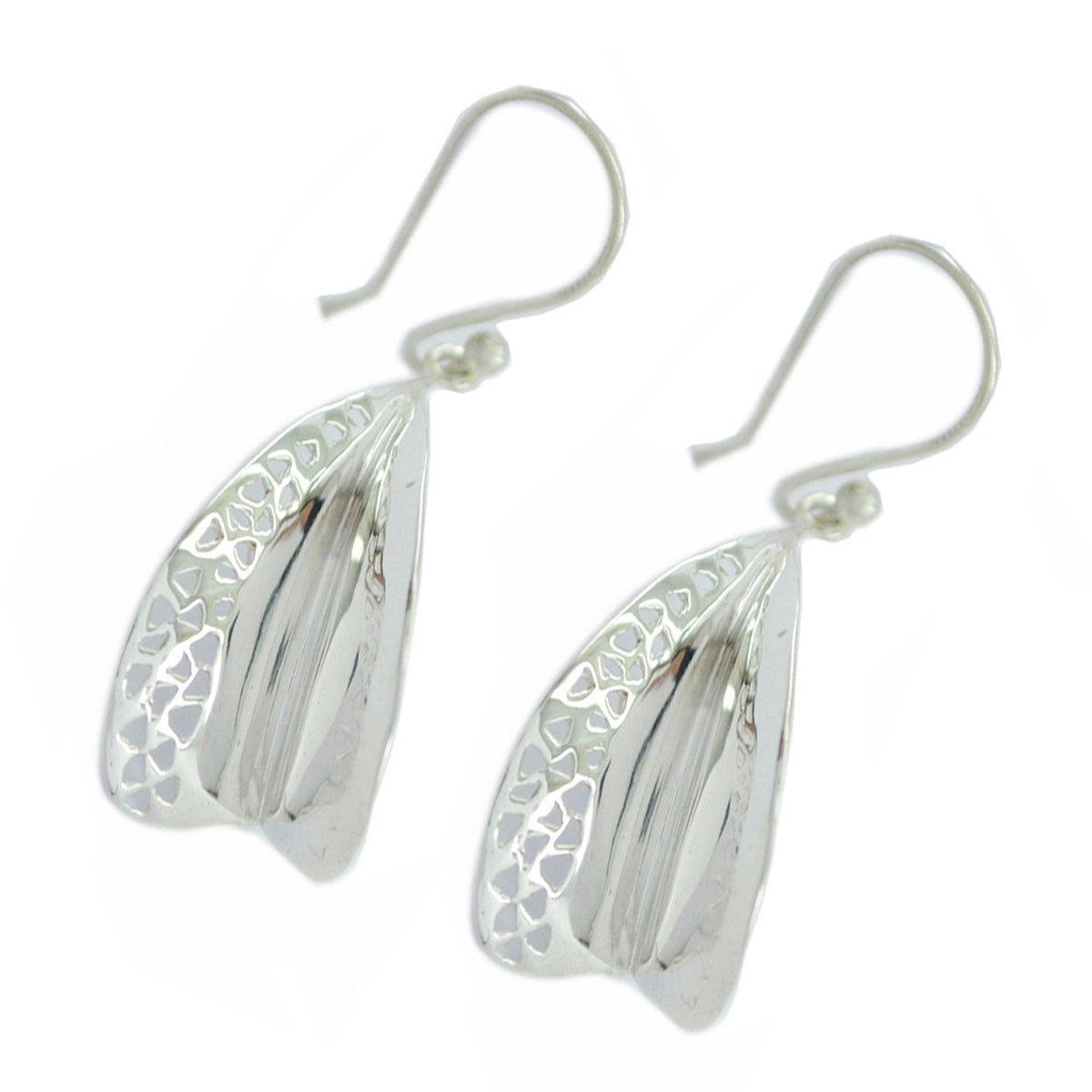 Plain-American-Fernanda-plain-Dangle-Gray-925-Sterling-Silver-Earring