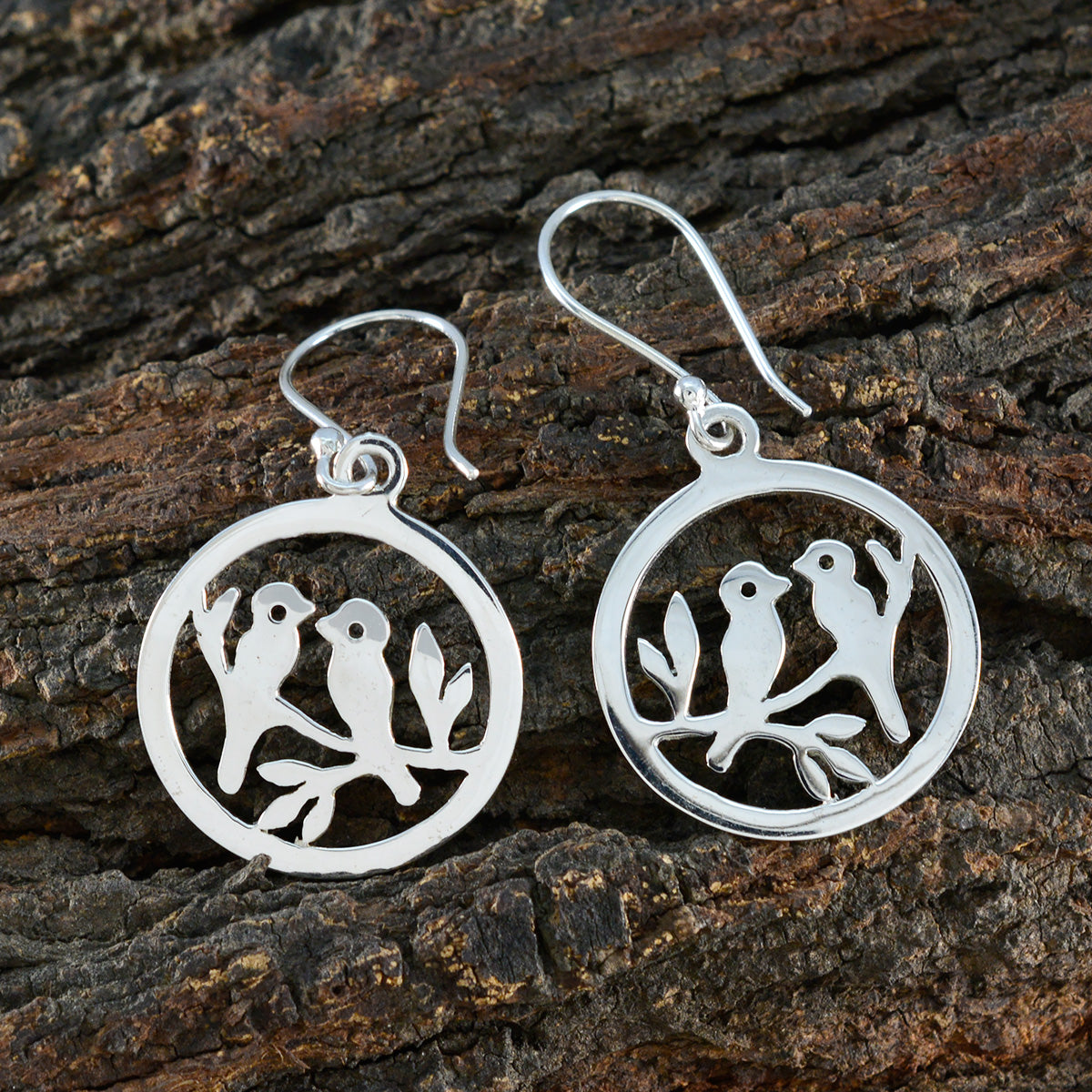 Plain-Japanese-Gabriela-plain-Dangle-Gray-925-Sterling-Silver-Earring