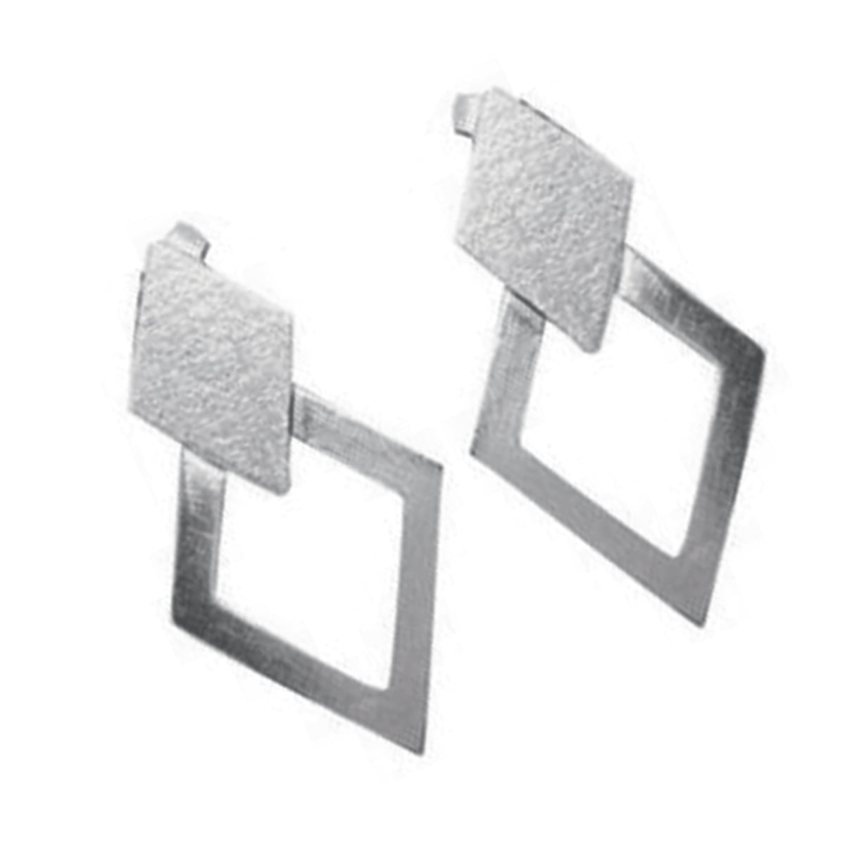Plain American Micaela multiple Stud Gray Sterling Silver Earring Secondary image