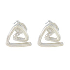 Plain-French-Lorena-plain-Stud-Gray-92.5-Silver-Earring