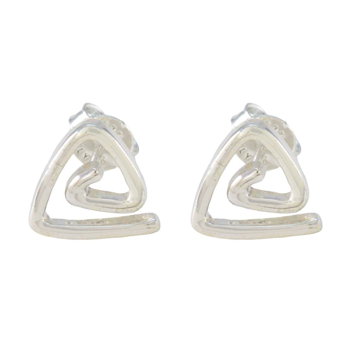 Plain-French-Lorena-plain-Stud-Gray-92.5-Silver-Earring