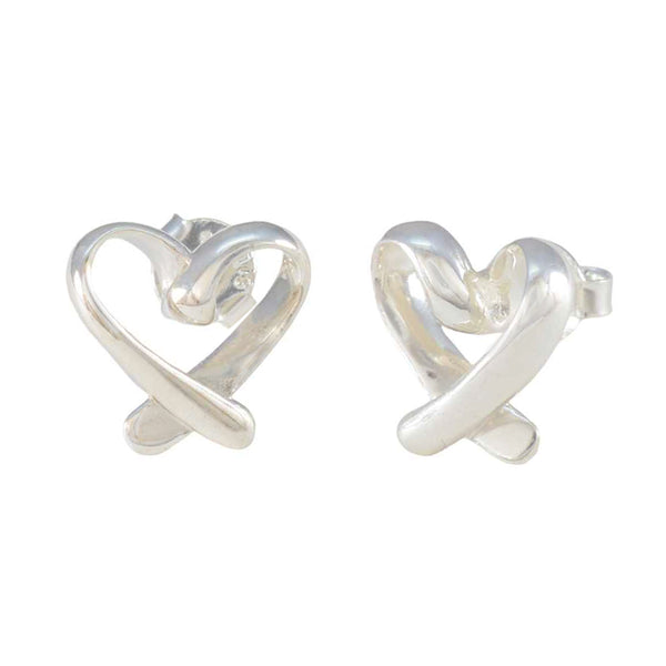 Plain-African-Lucia-plain-Stud-Gray-Silver-Earring