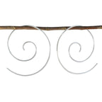 Plain-Egyptian-Mariana-plain-Dangle-Gray-92.5-Silver-Earring