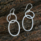 Plain-Japanese-Natalia-plain-Dangle-Gray-Sterling-Silver-Earring