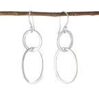 Plain-Japanese-Natalia-plain-Dangle-Gray-Sterling-Silver-Earring