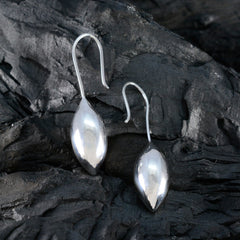 Plain-Italian-Noelia-plain-Dangle-Gray-92.5-Silver-Earring