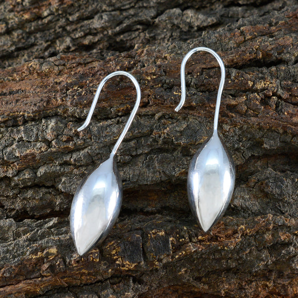 Plain-Italian-Noelia-plain-Dangle-Gray-92.5-Silver-Earring