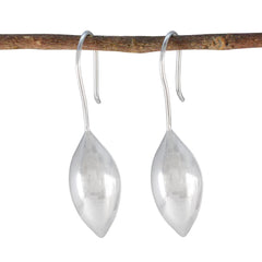 Plain-Italian-Noelia-plain-Dangle-Gray-92.5-Silver-Earring