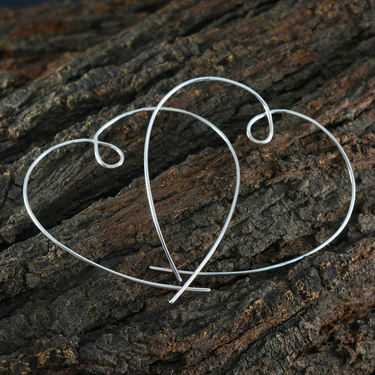 Plain-American-Micaela-plain-Dangle-Gray-925-Sterling-Silver-Earring