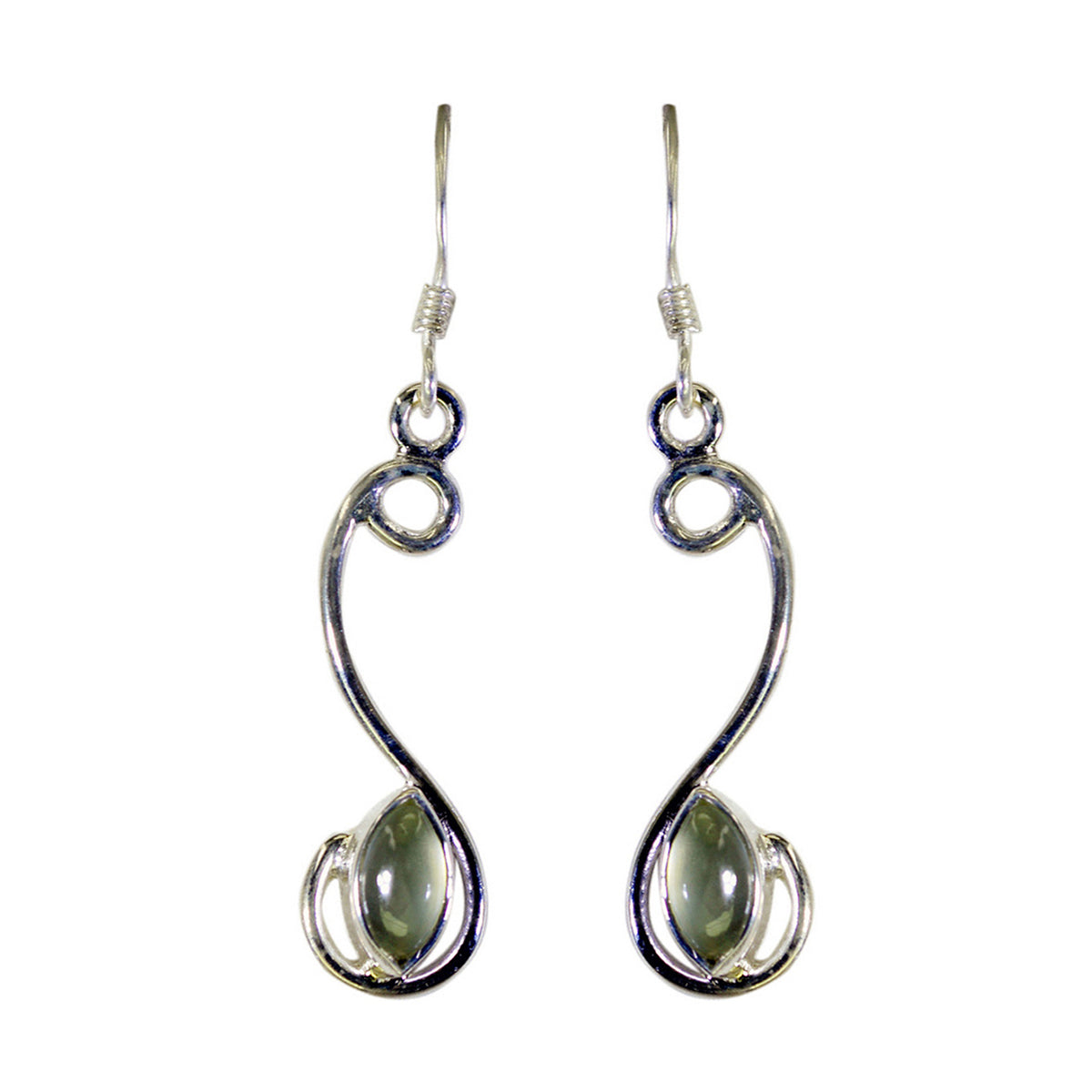 Prehnite-Latin-American-Victoria-multiple-Dangle-Green-92.5-Silver-Earring Hoofdafbeelding