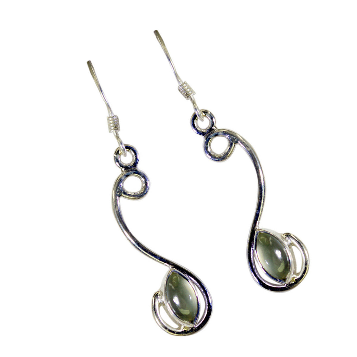 Prehnite-Latin-American-Victoria-multiple-Dangle-Green-92.5-Silver-Earring