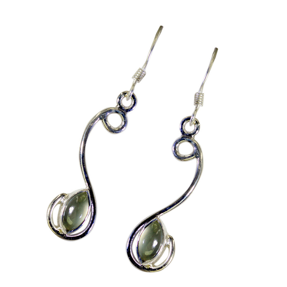 Prehnite-Latin-American-Victoria-multiple-Dangle-Green-92.5-Silver-Earring