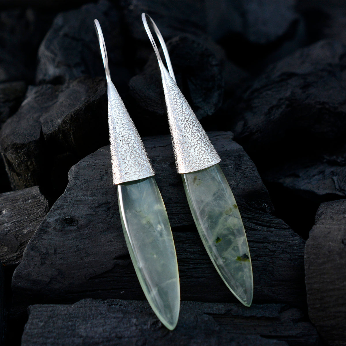 Prehnite-Russian-Ji-eun-Solitaire-Dangle-Green-925-Sterling-Silver-Earring