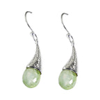 Prehnite-Moroccan-Zoey-Solitaire-Dangle-Green-925-Silver-Earring