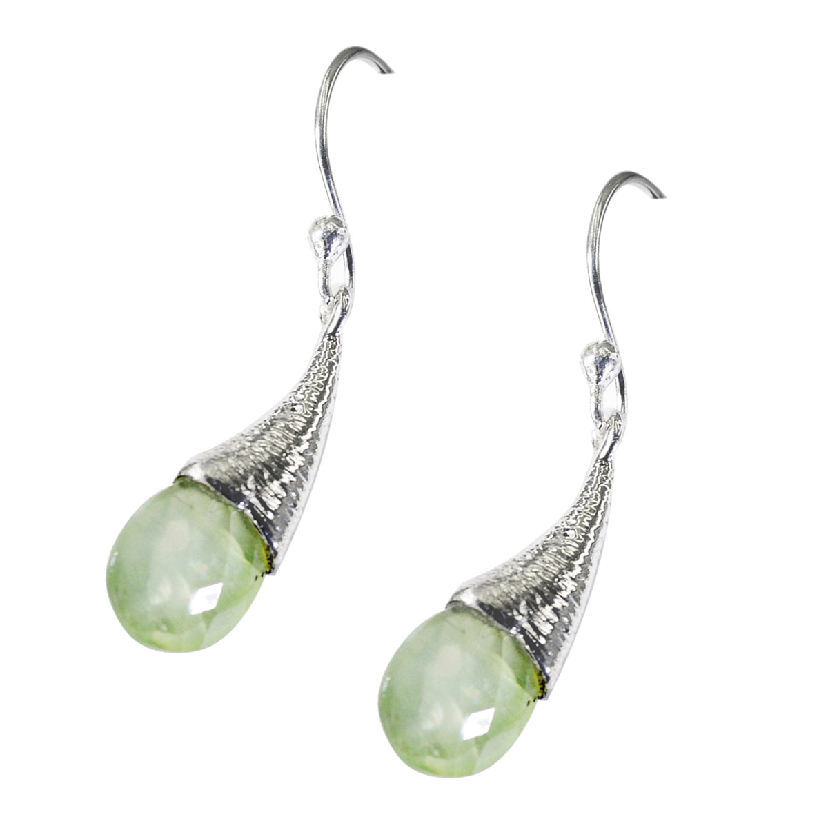 Prehnite-Moroccan-Zoey-Solitaire-Dangle-Green-925-Silver-Earring