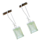 Prehnite-Turkish-Eun-ji-Solitaire-Dangle-Green-925-Silver-Earring