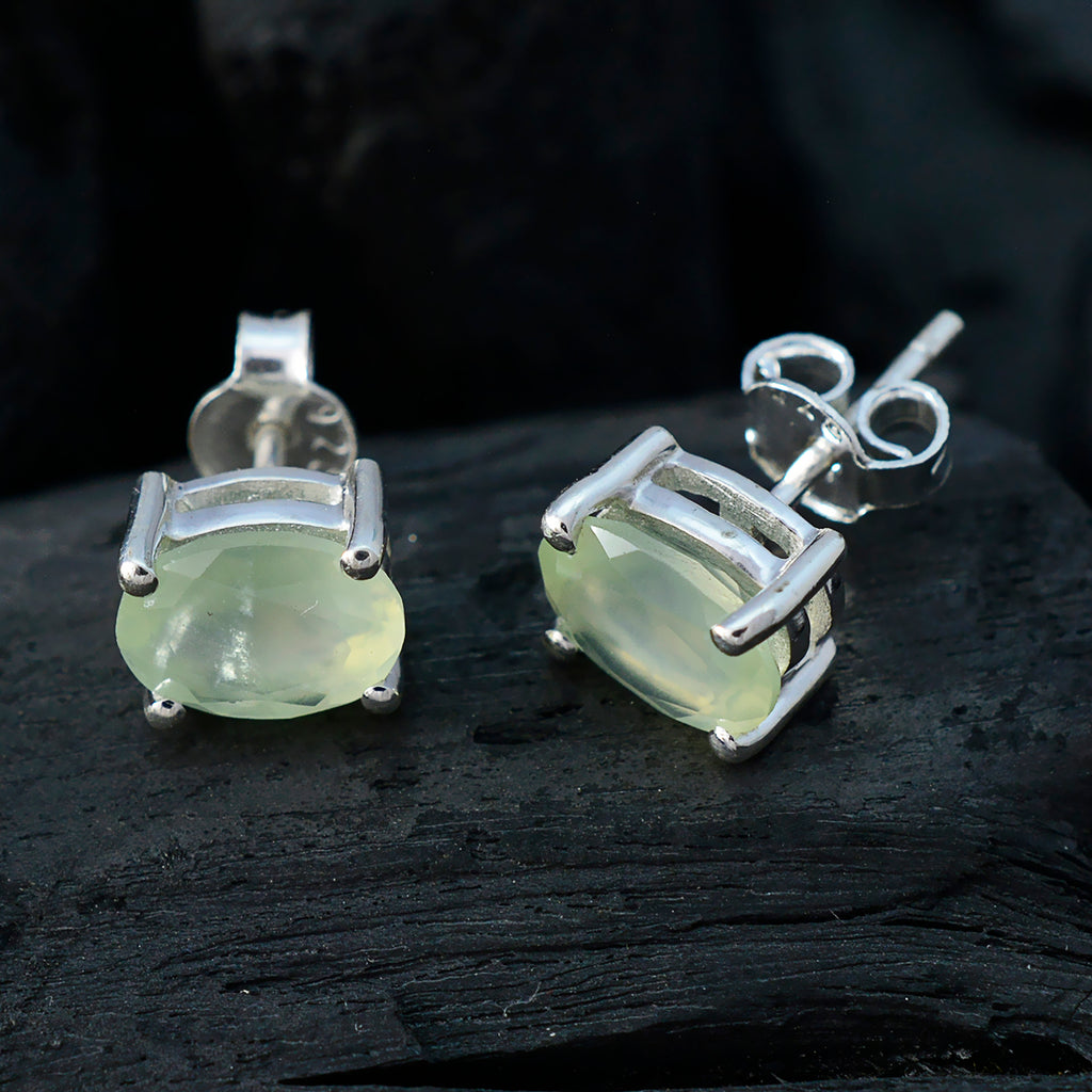 Prehnite-Italian-Alice-Solitaire-Stud-Green-92.5-Silver-Earring