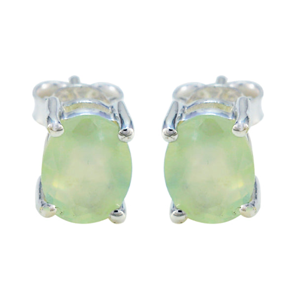 Prehnite-Italian-Alice-Solitaire-Stud-Green-92.5-Silver-Earring