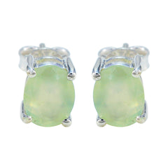 Prehnite-Italian-Alice-Solitaire-Stud-Green-92.5-Silver-Earring