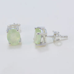 Prehnite-Italian-Alice-Solitaire-Stud-Green-92.5-Silver-Earring