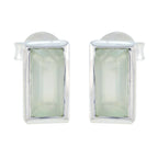 Prehnite-Mexican-Harper-Solitaire-Stud-Green-925-Silver-Earring