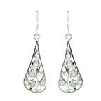 Prehnite-Australian-Sofía-multiple-Dangle-Green-Silver-Earring