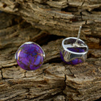 Turquoise-Latin-American-Wen-Solitaire-Stud-Blue-Sterling-Silver-Earring