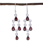 Garnet-Moroccan-Charlotte-multiple-Dangle-Red-92.5-Silver-Earring