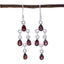 Garnet-Moroccan-Charlotte-multiple-Dangle-Red-92.5-Silver-Earring