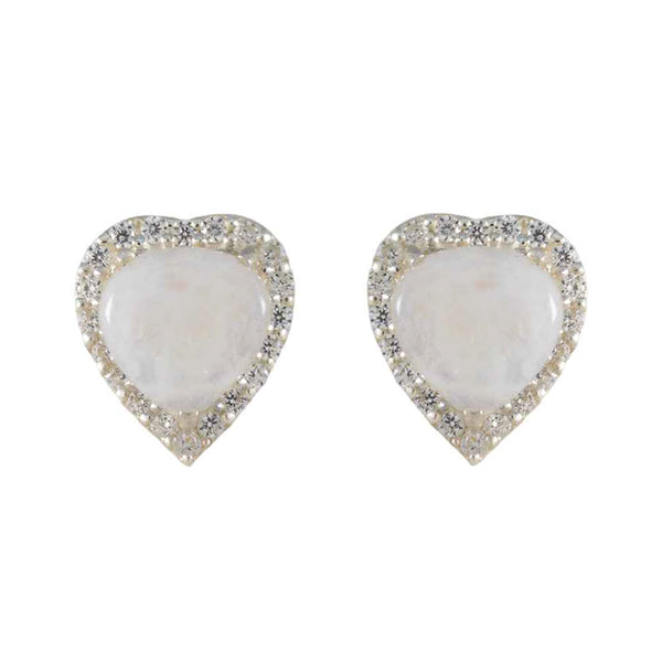 Rainbow-Moonstone-German-Inès-multiple-Stud-White-Sterling-Silver-Earring