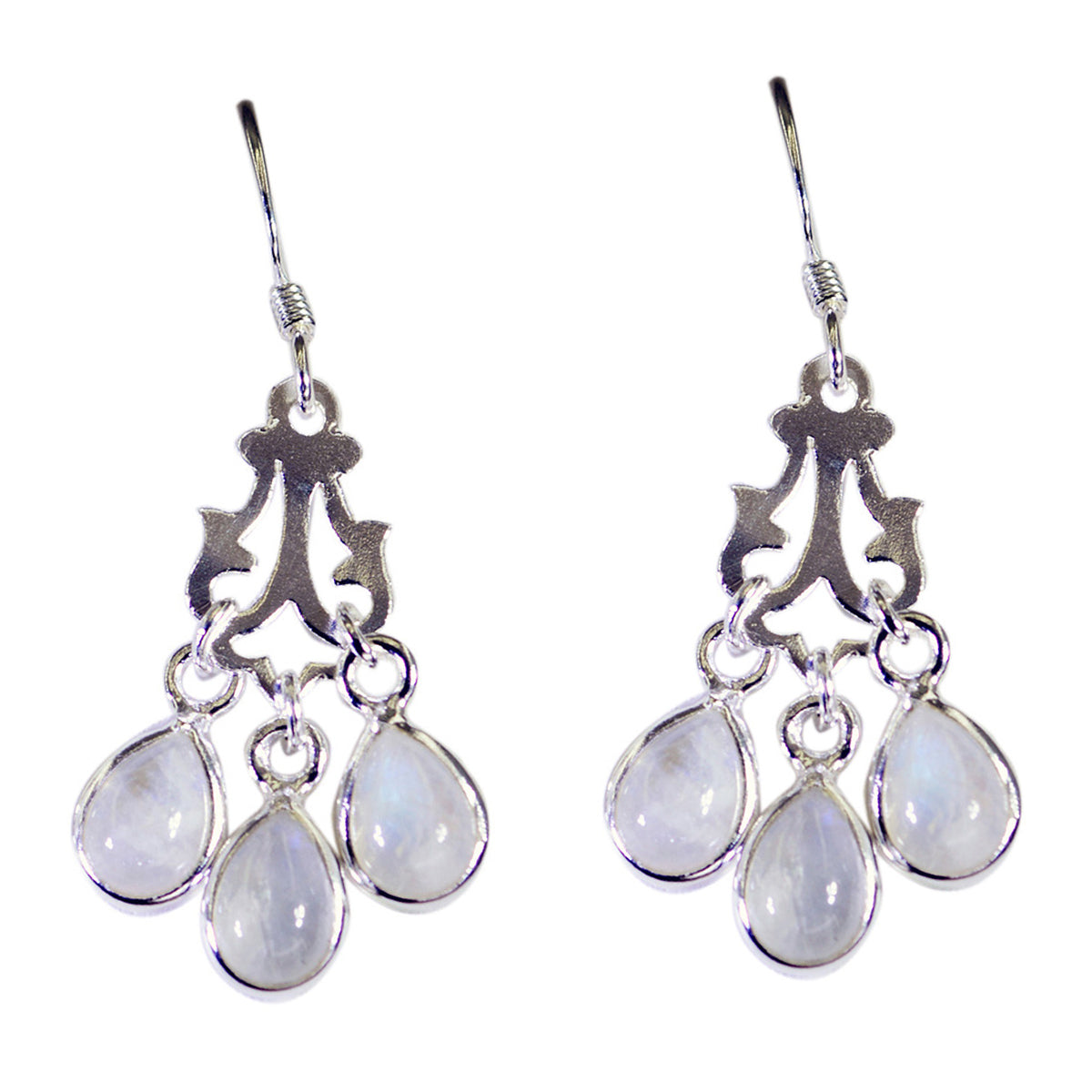 Rainbow-Moonstone-Australian-Hina-multiple-Dangle-White-925-Sterling-Silver-Earring