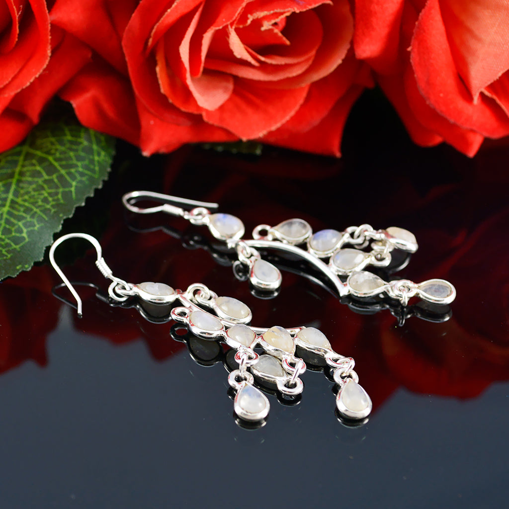 Rainbow-Moonstone-German-Ji-eun-multiple-Dangle-White-925-Sterling-Silver-Earring