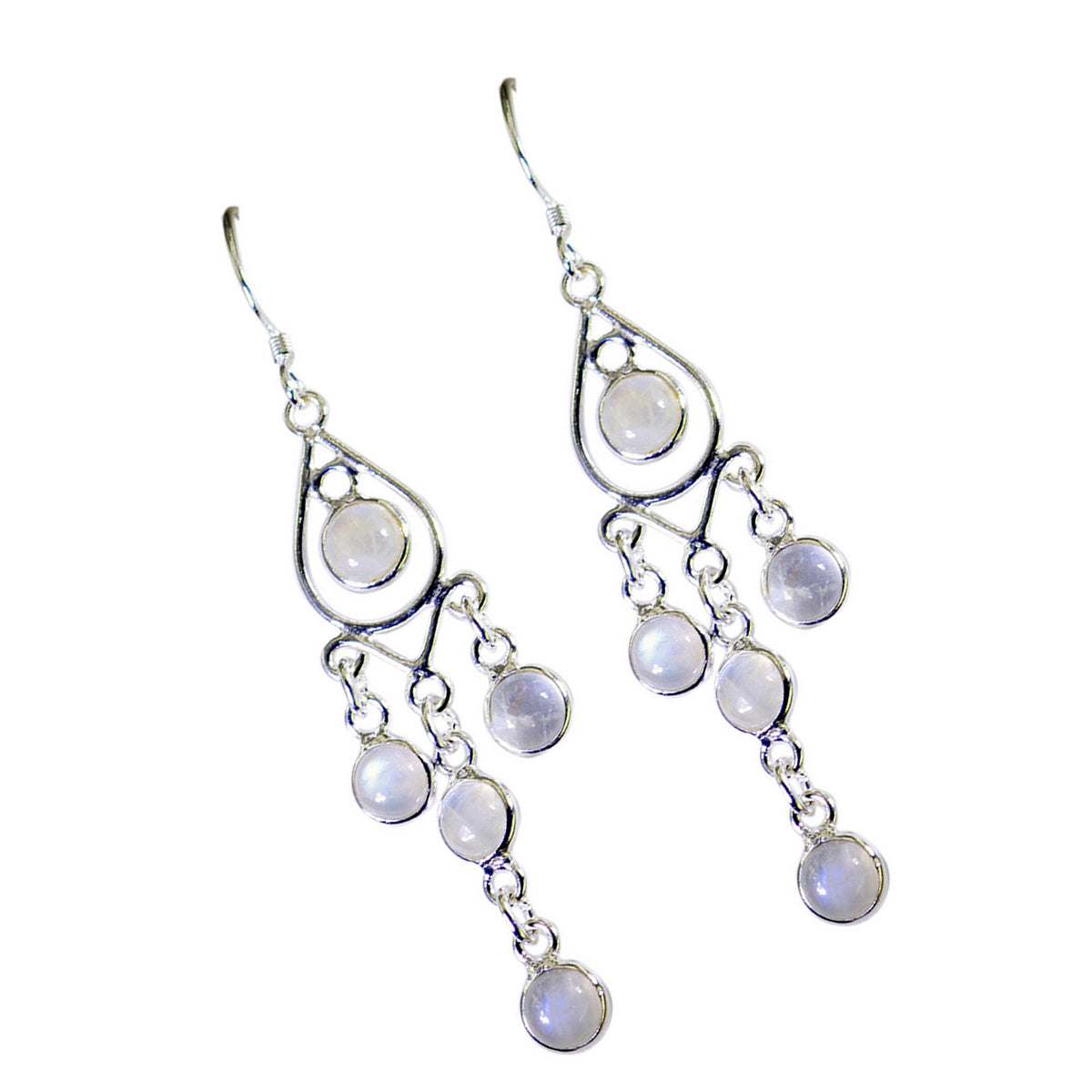 Rainbow-Moonstone-African-Jiwoo-multiple-Dangle-White-92.5-Silver-Earring